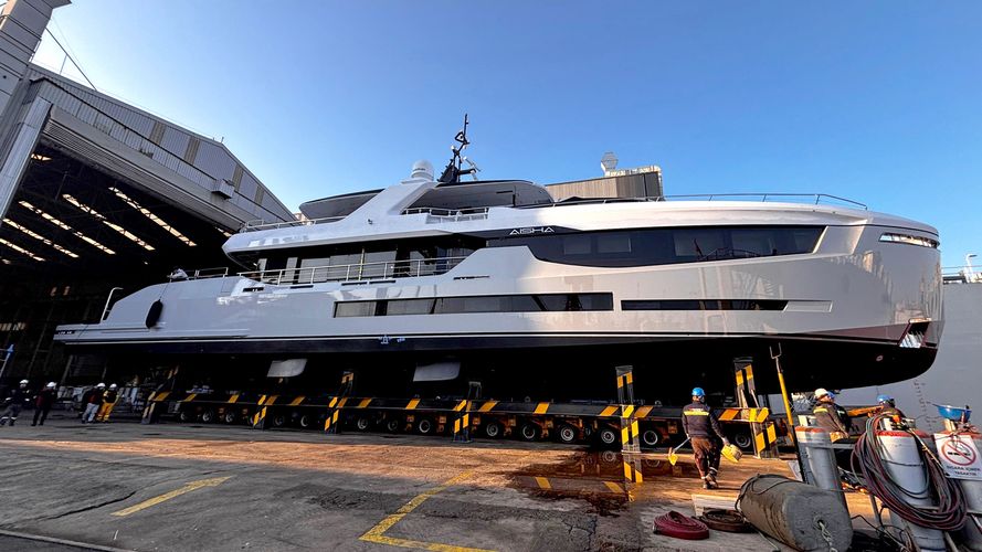 41m Custom Superyacht Aisha Launched in Turkey